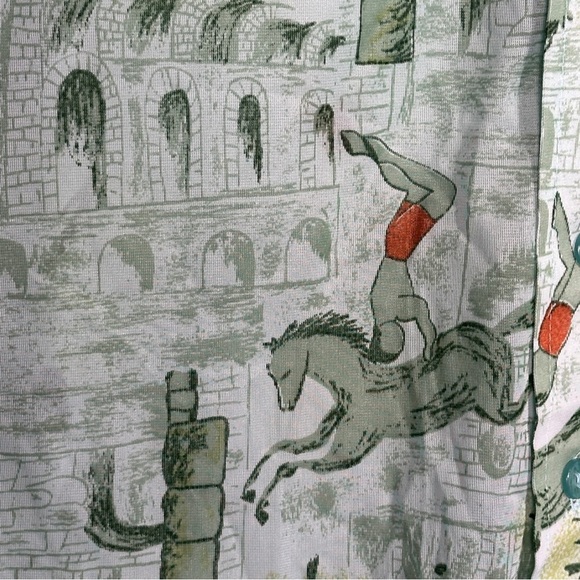 Vintage Cellini Collection sz M shirt, big collar and cuffs, 1970s/80s, disco - Picture 5 of 9